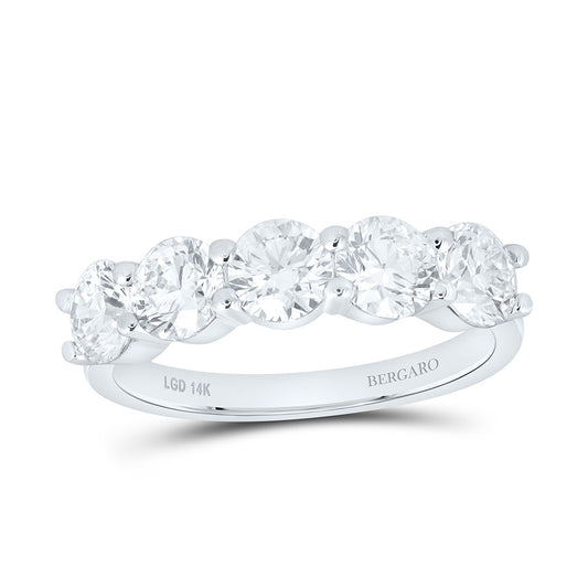 14K Yellow Or White Gold 1 Cttw Lab Grown Diamond Ladies Band