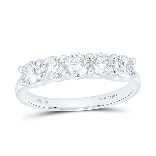 14K Yellow Or White Gold 2 Cttw Lab Grown Diamond Ladies Band