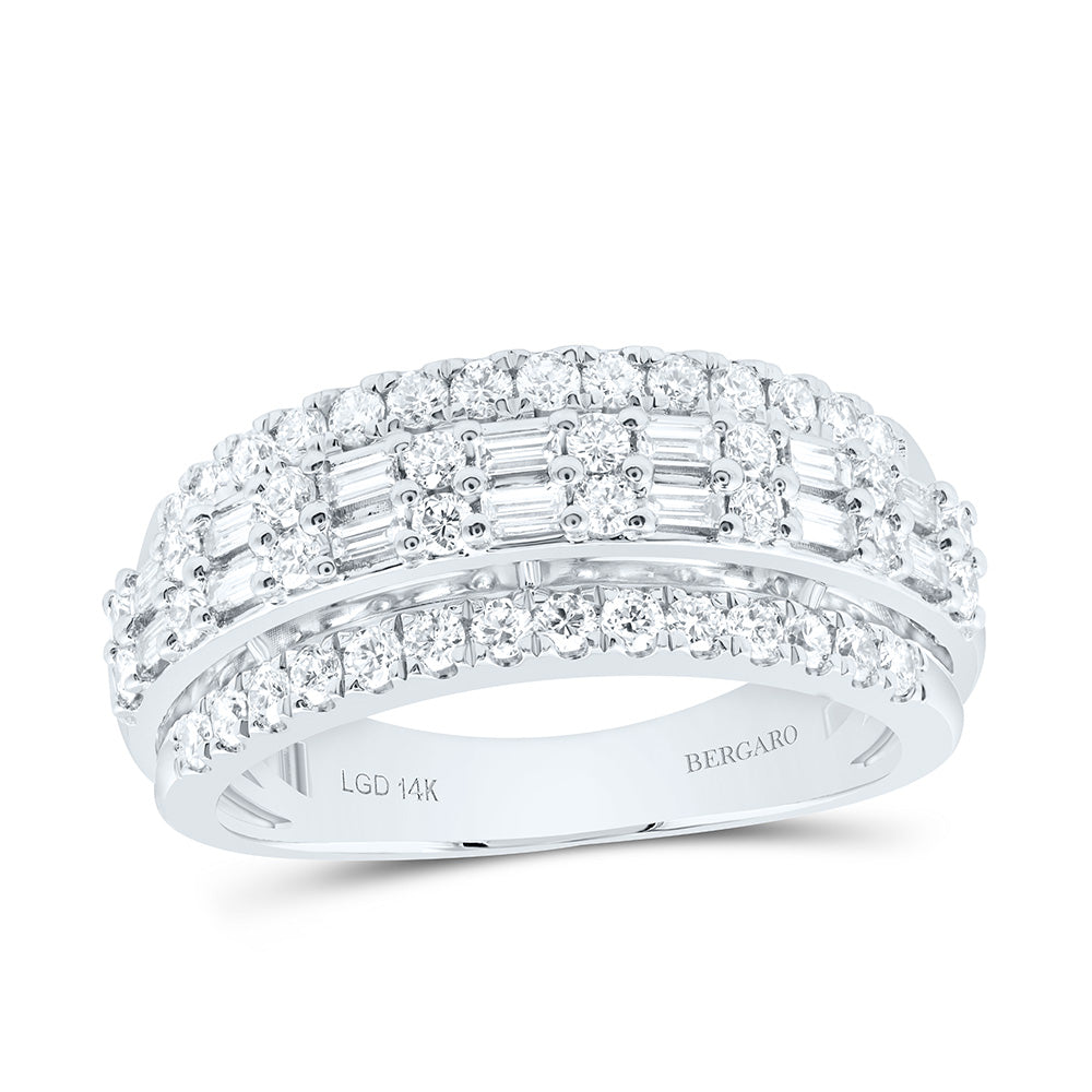 14K Yellow Or White Gold 1 Cttw Lab Grown Diamond Fashion Band