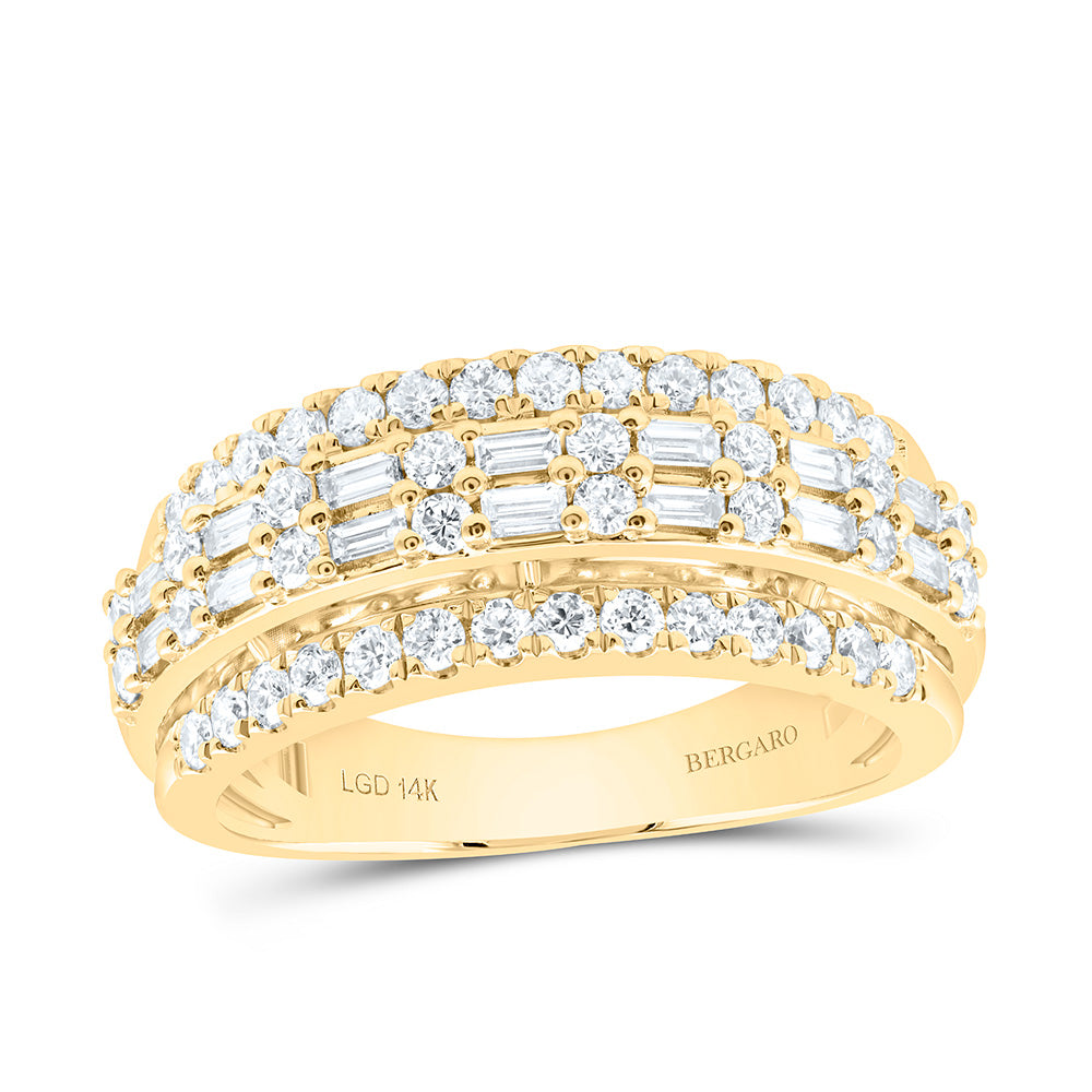 14K Yellow Or White Gold 1 Cttw Lab Grown Diamond Fashion Band