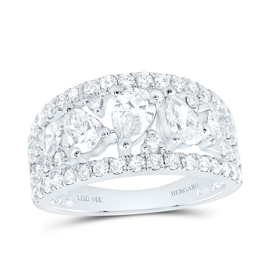 14K Yellow Or White Gold 2 Cttw Lab Grown Diamond Fashion Band