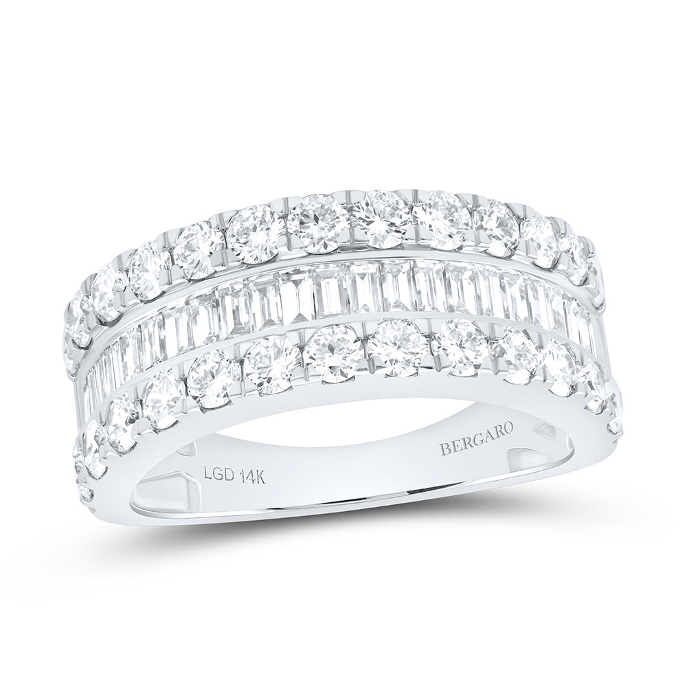 14K Yellow Or White Gold 2 Cttw Lab Grown Diamond Fashion Band