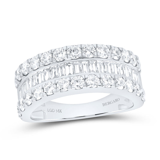 14K Yellow Or White Gold 2 Cttw Lab Grown Diamond Fashion Band