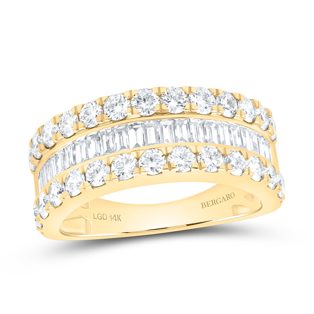 14K Yellow Or White Gold 2 Cttw Lab Grown Diamond Fashion Band