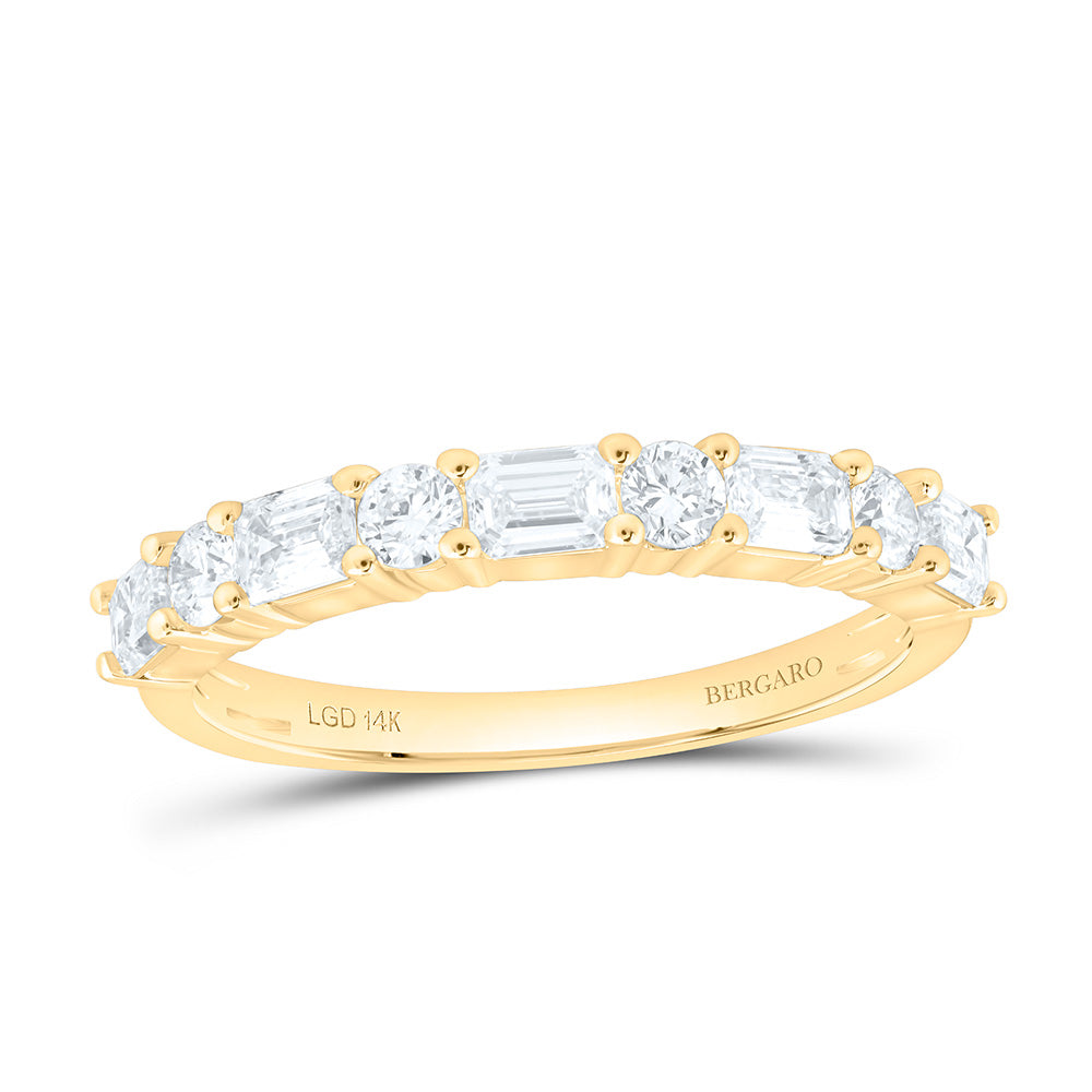 14K Yellow Or White Gold 1 Cttw Lab Grown Diamond Fashion Band