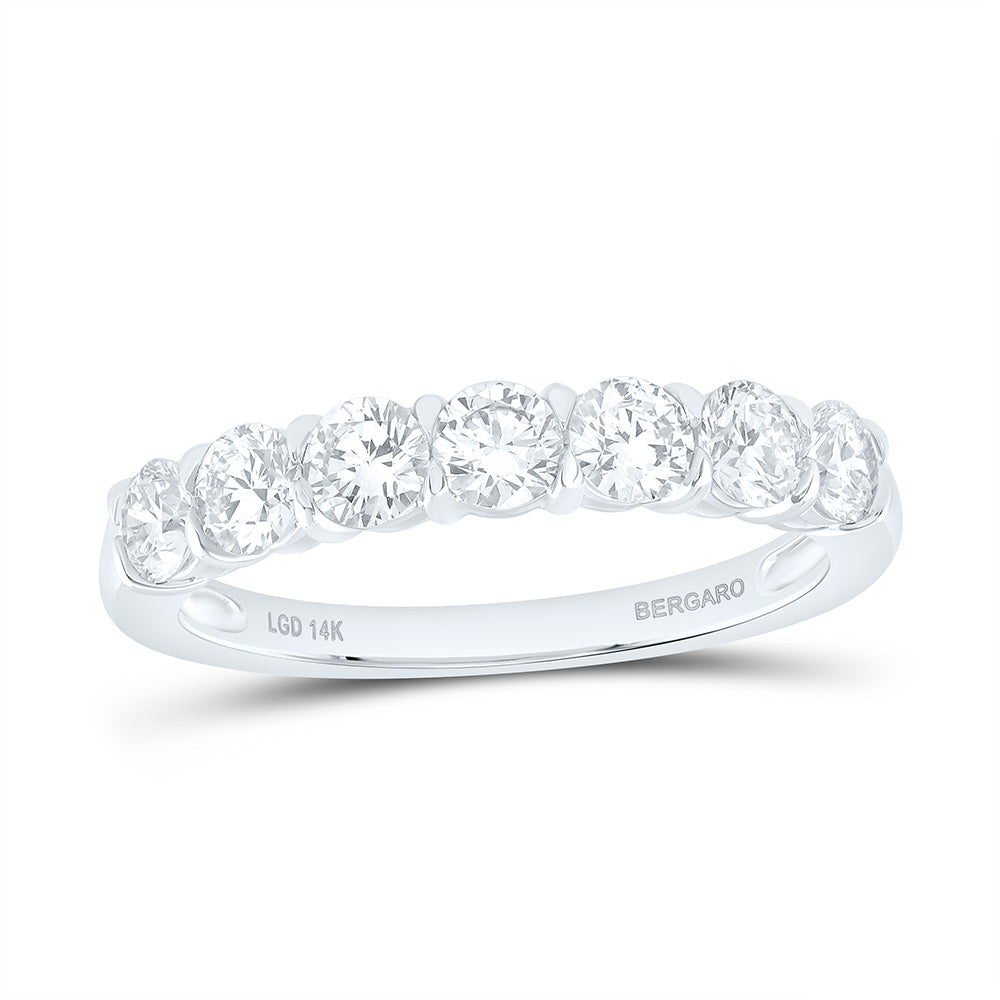 14K Yellow Or White Gold 1 Cttw Lab Grown Diamond Fashion Band