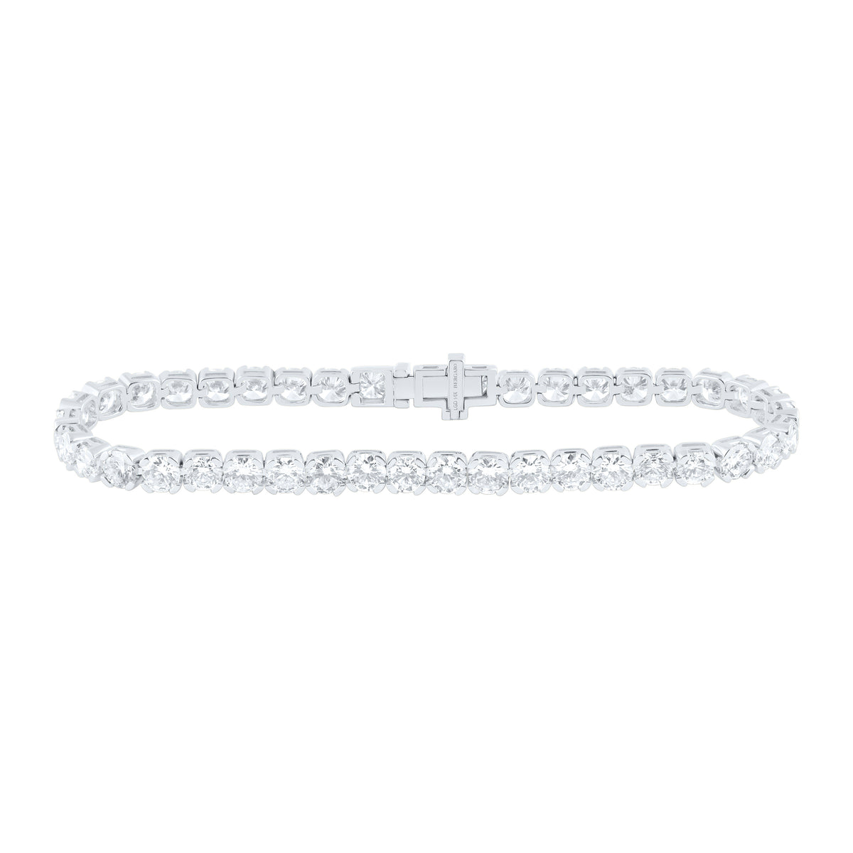 14K Yellow Or White Gold Lab Grown Diamond Fashion Round Tennis Bracelet (7 Inch)
