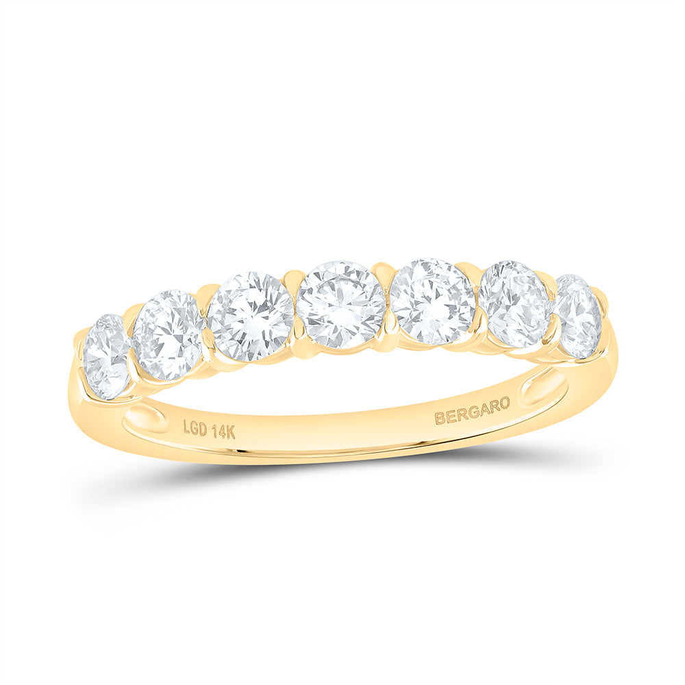14K Yellow Or White Gold 1 Cttw Lab Grown Diamond Fashion Band
