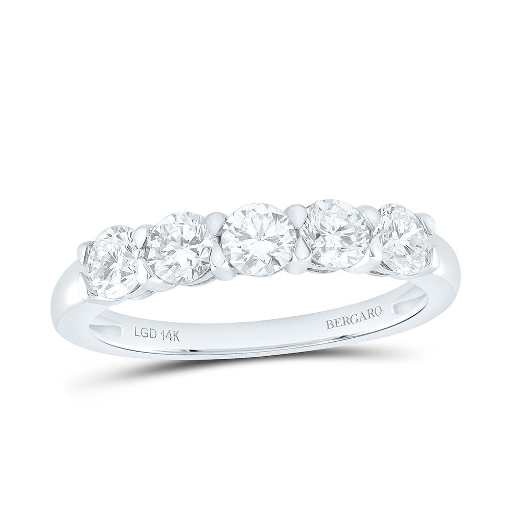 14K Yellow Or White Gold 1 Cttw Lab Grown Diamond Ladies Band