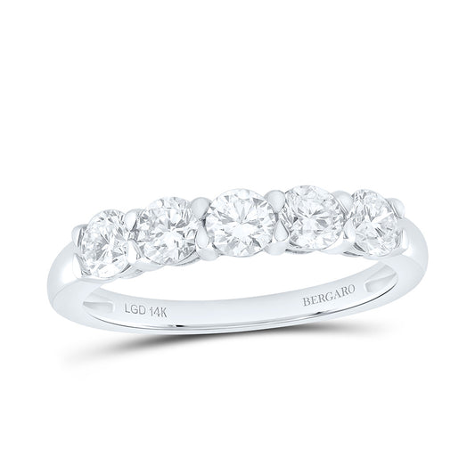 14K Yellow Or White Gold 1 Cttw Lab Grown Diamond Ladies Band