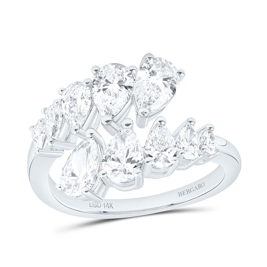 14K Yellow Or White Gold 2 Cttw Lab Grown Diamond Fashion Ring