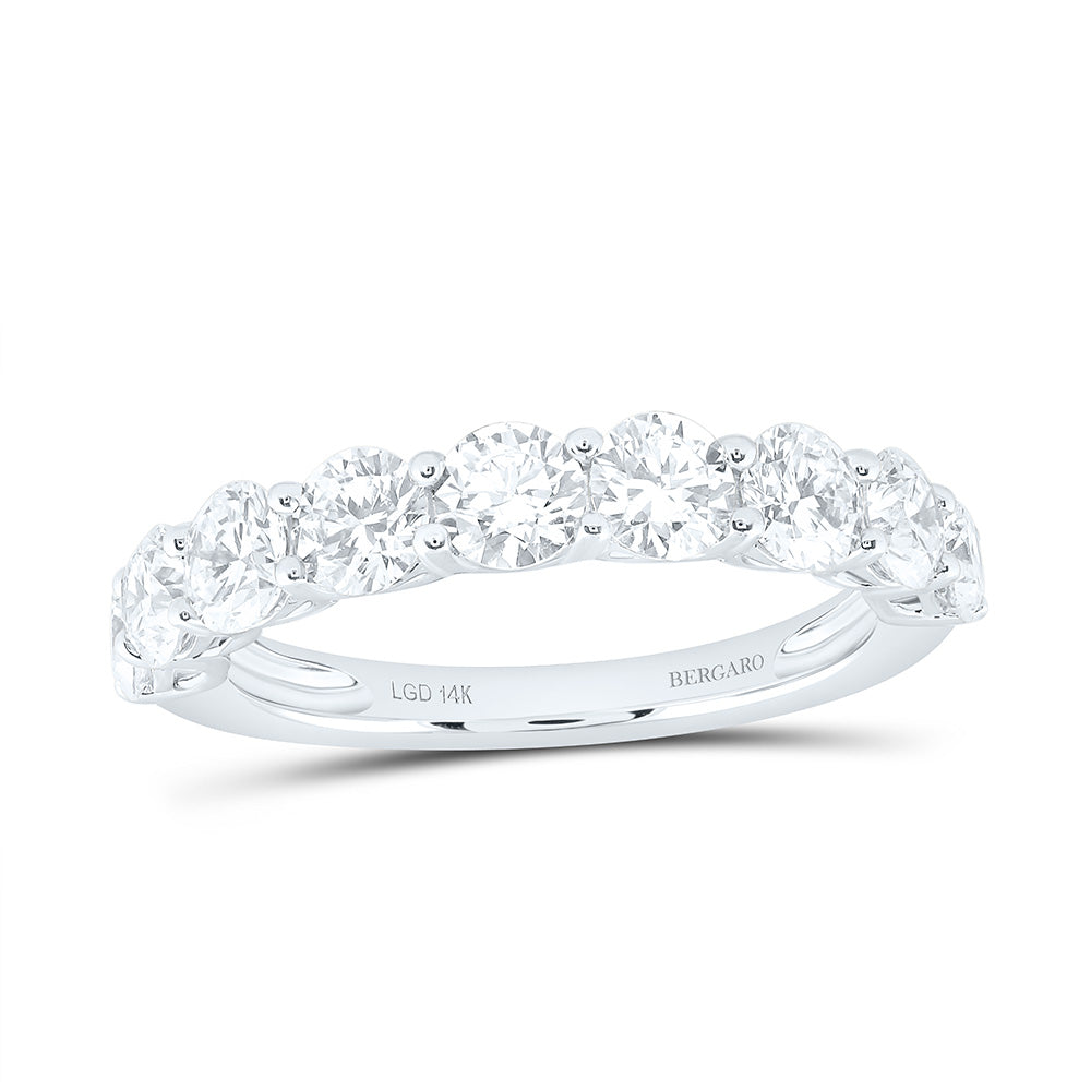 14K Yellow Or White Gold 2 Cttw Lab Grown Diamond Ladies Band