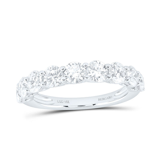14K Yellow Or White Gold 2 Cttw Lab Grown Diamond Ladies Band