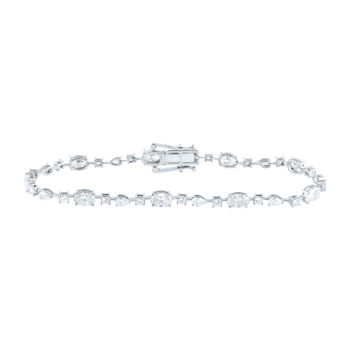 14K Yellow Or White Gold 4 7/8 Cttw Lab Grown Diamond Fashion Bracelet (7 Inch)