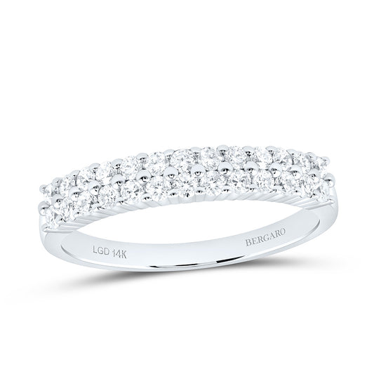 14K Yellow Or White Gold 1/2 Cttw Lab Grown Diamond Fashion Band