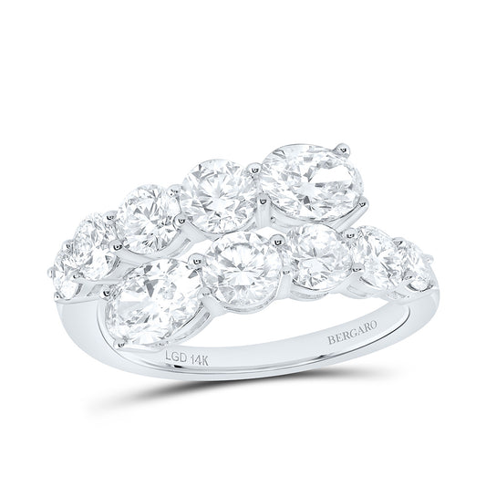 14K Yellow Or White Gold 2 3/4 Cttw Lab Grown Diamond Fashion Ring