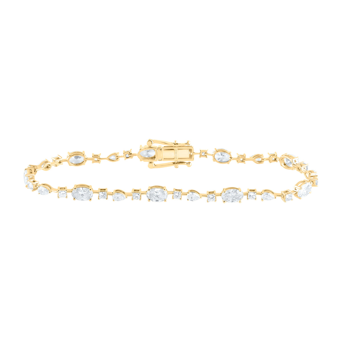 14K Yellow Or White Gold 4 7/8 Cttw Lab Grown Diamond Fashion Bracelet (7 Inch)