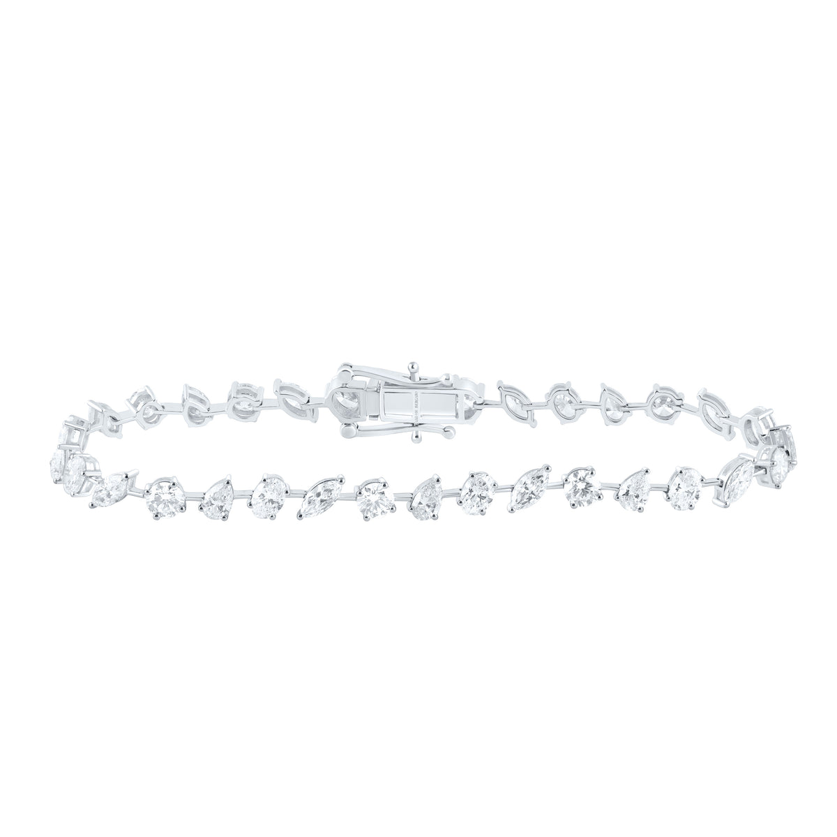 14K Yellow Or White Gold 5 5/8 Cttw Lab Grown Diamond Fashion Bracelet (7 Inch)