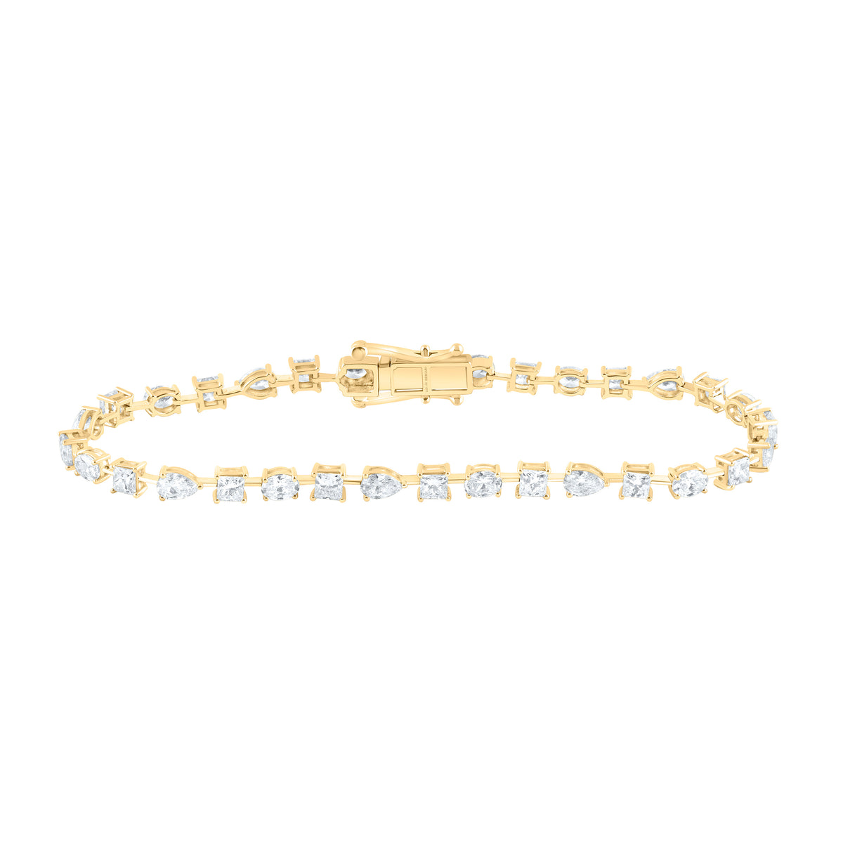 14K Yellow Or White Gold 4 3/4 Cttw Lab Grown Diamond Fashion Bracelet (7 Inch)