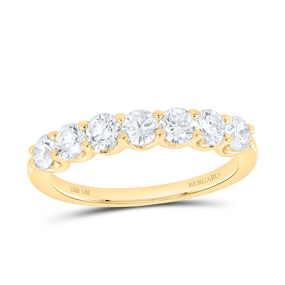 14K Yellow Or White Gold 1 Cttw Lab Grown Diamond Ladies Band