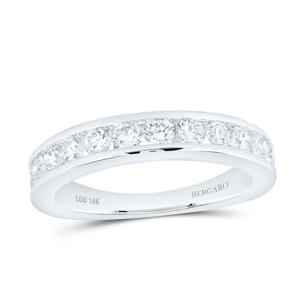 14K Yellow Or White Gold 1 Cttw Lab Grown Diamond Ladies Band