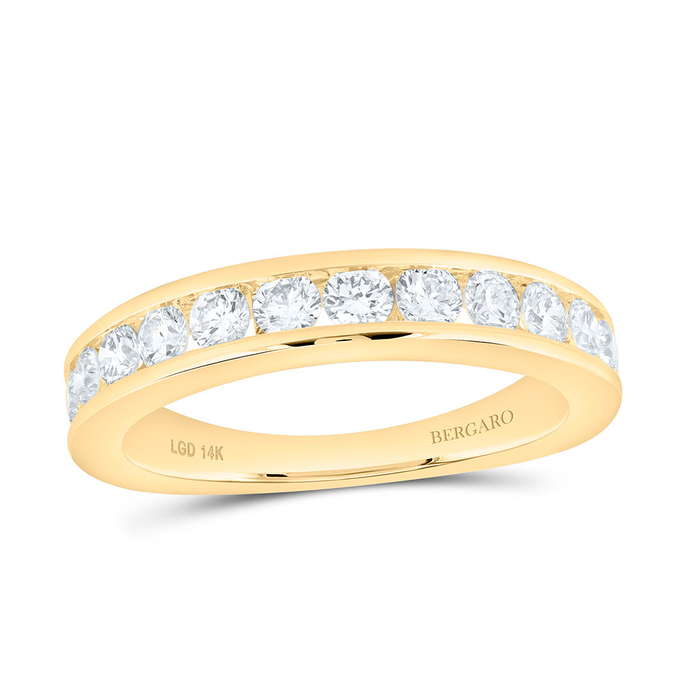 14K Yellow Or White Gold 1 Cttw Lab Grown Diamond Ladies Band