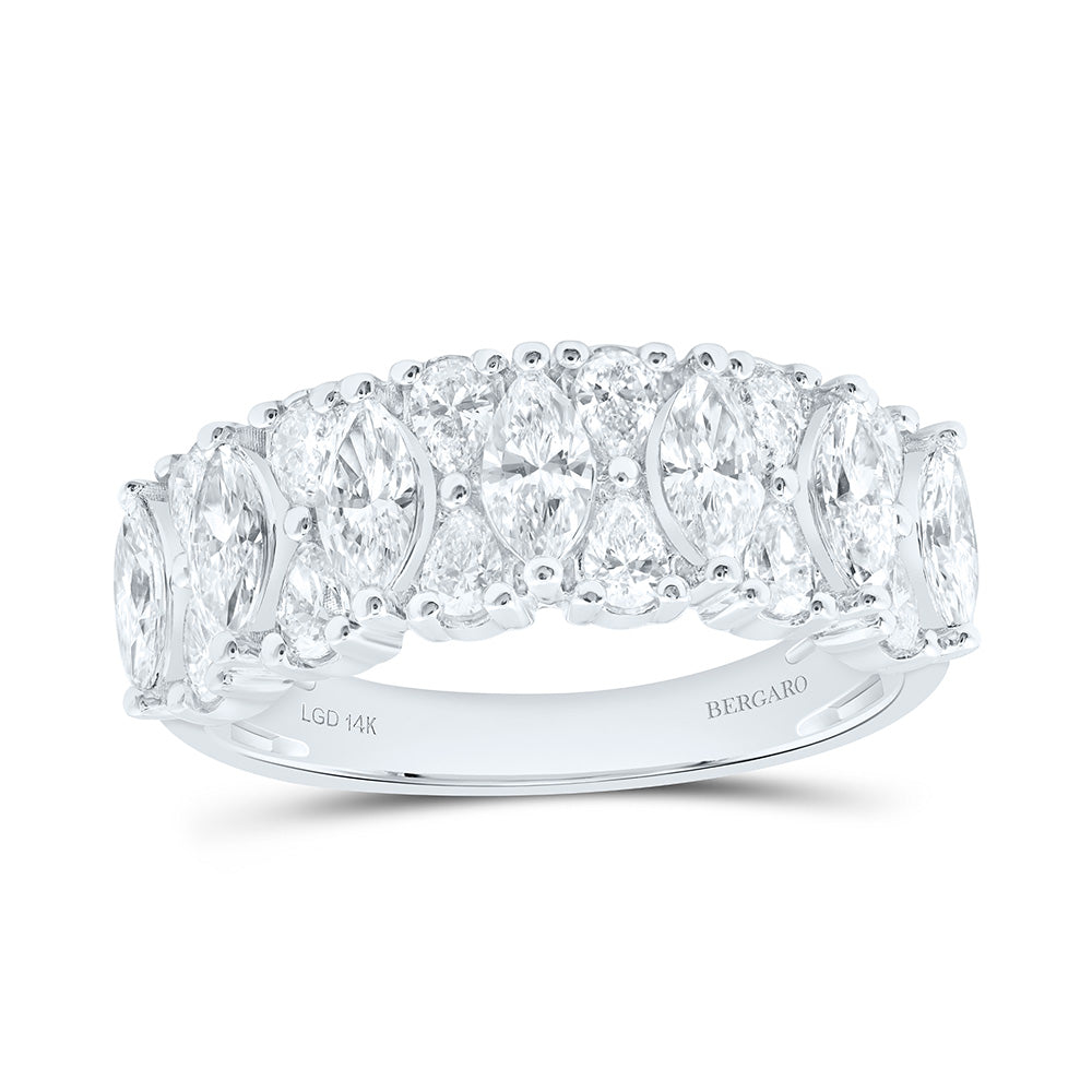 14K Yellow Or White Gold 1 3/4 Cttw Lab Grown Diamond Fashion Band