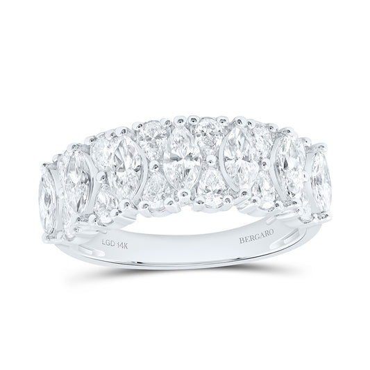 14K Yellow Or White Gold 1 3/4 Cttw Lab Grown Diamond Fashion Band