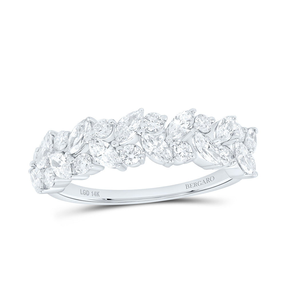 14K Yellow Or White Gold 1 Cttw Lab Grown Diamond Fashion Band
