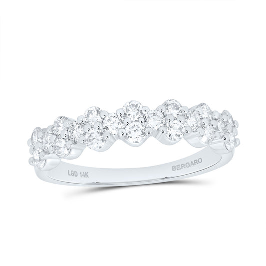 14K Yellow Or White Gold 3/4 Cttw Lab Grown Diamond Fashion Band