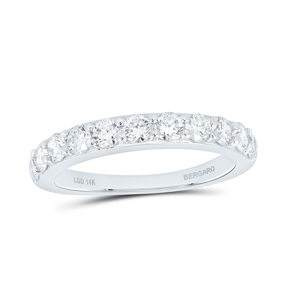 14K Yellow Or White Gold 1 Cttw Lab Grown Diamond Ladies Band