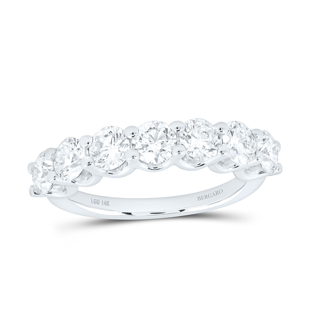 14K Yellow Or White Gold 2 Cttw Lab Grown Diamond Ladies Band