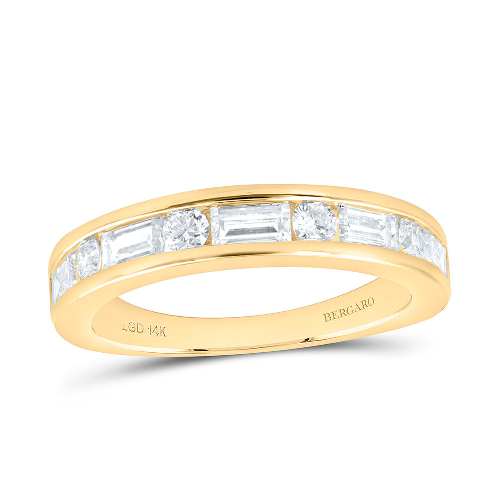 14K Yellow Or White Gold 1 Cttw Lab Grown Diamond Fashion Band