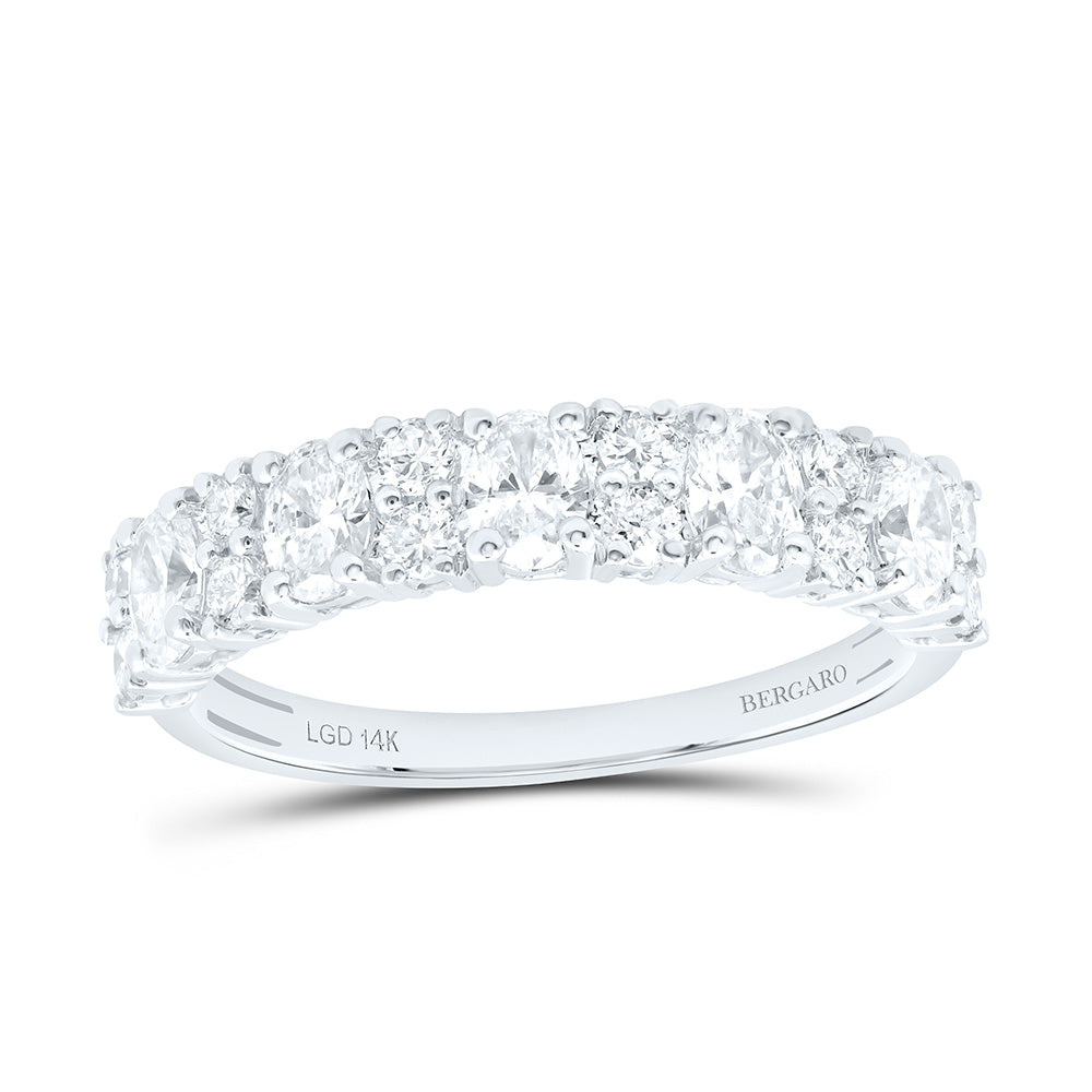 14K Yellow Or White Gold 1 Cttw Lab Grown Diamond Fashion Band