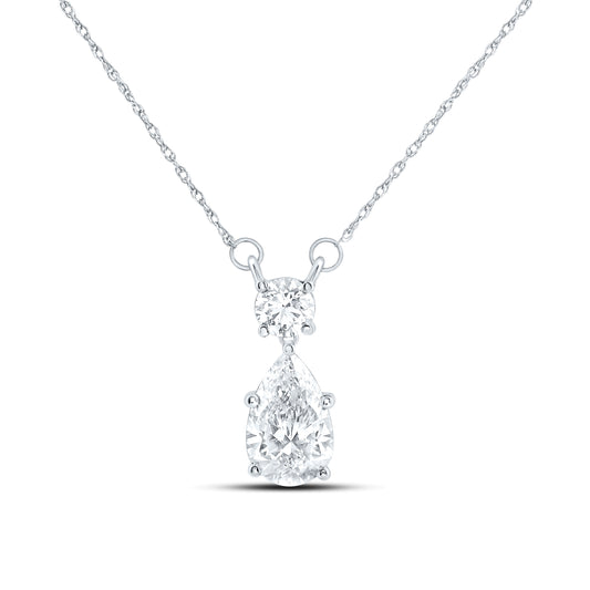 14K Yellow Or White Gold 2 5/8 Cttw Lab Grown Diamond Fashion Necklace (18 Inch)