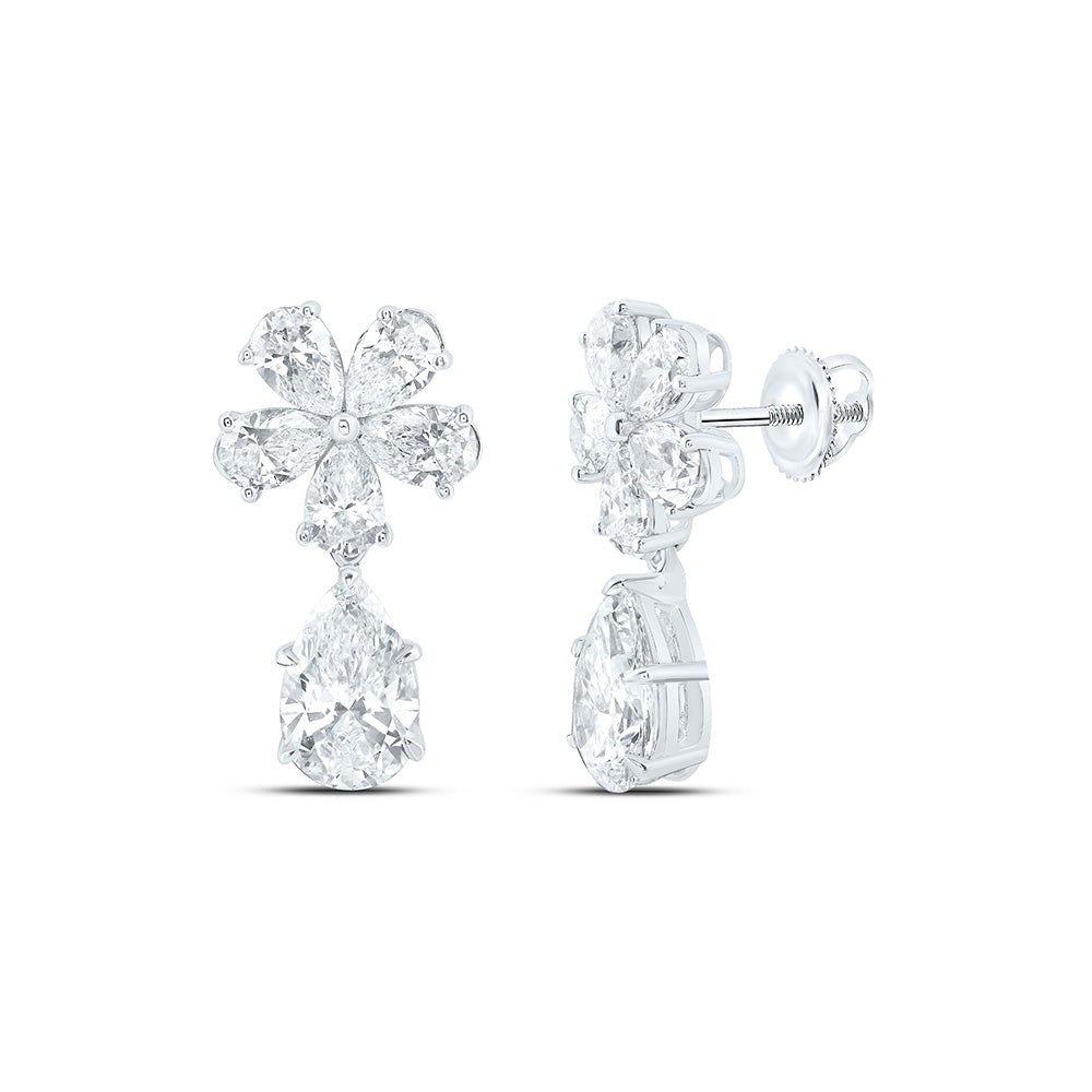 14K Yellow Or White Gold 4 Cttw Lab Grown Diamond Fashion Dangling Earring