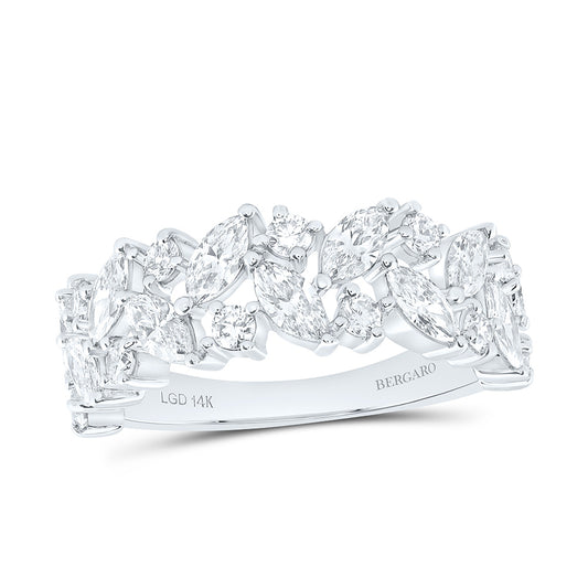 14K Yellow Or White Gold 1 5/8 Cttw Lab Grown Diamond Fashion Band