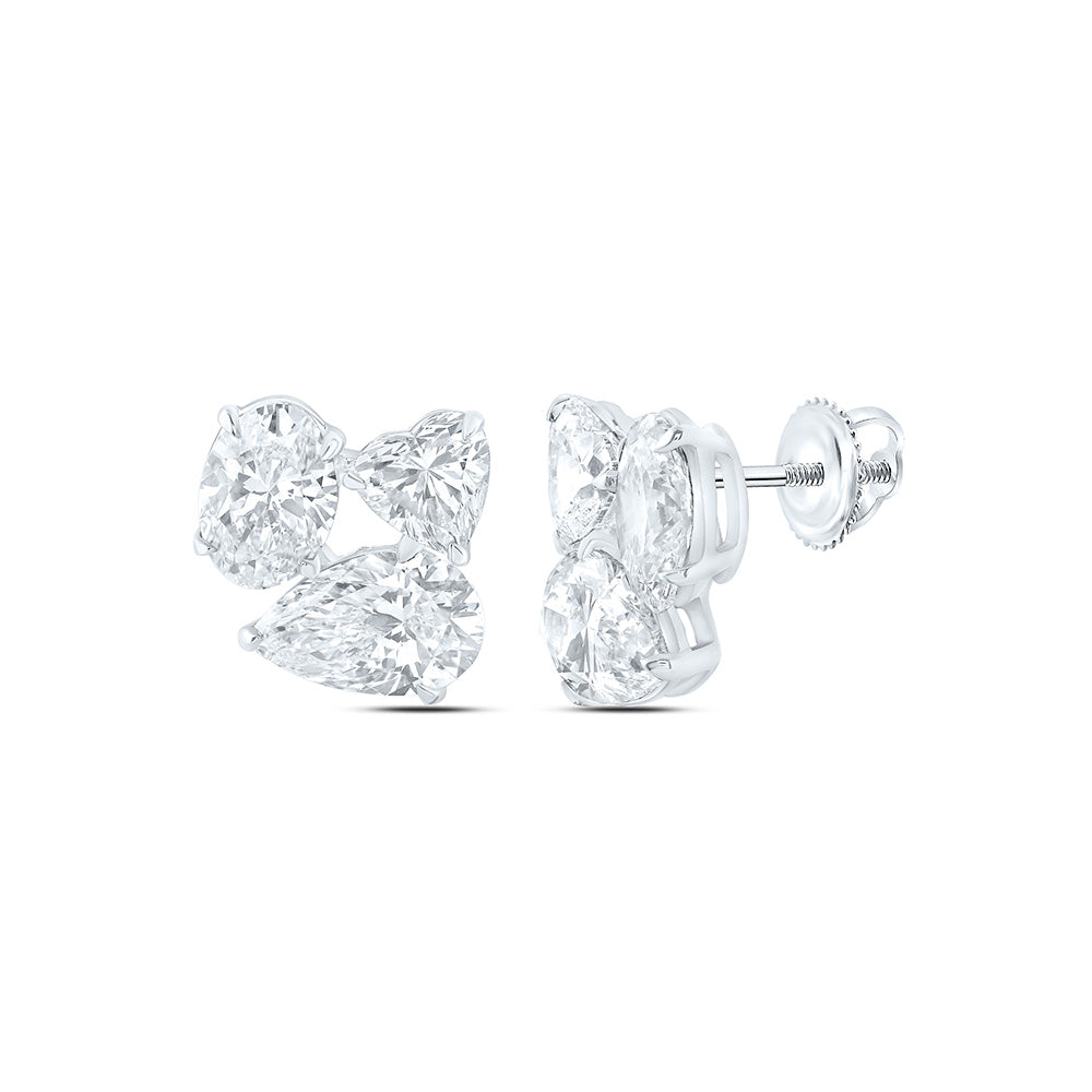 14K Yellow Or White Gold 4 1/2 Cttw Lab Grown Diamond Fashion Earring