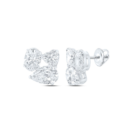 14K Yellow Or White Gold 4 1/2 Cttw Lab Grown Diamond Fashion Earring