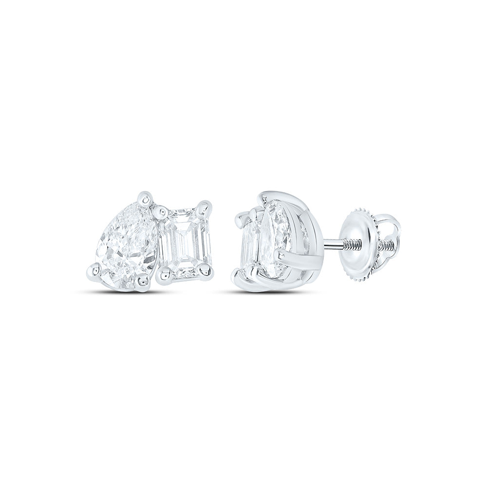 14K Yellow Or White Gold 1 Cttw Lab Grown Diamond Fashion Earring