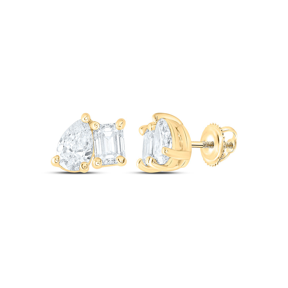 14K Yellow Or White Gold 1 Cttw Lab Grown Diamond Fashion Earring