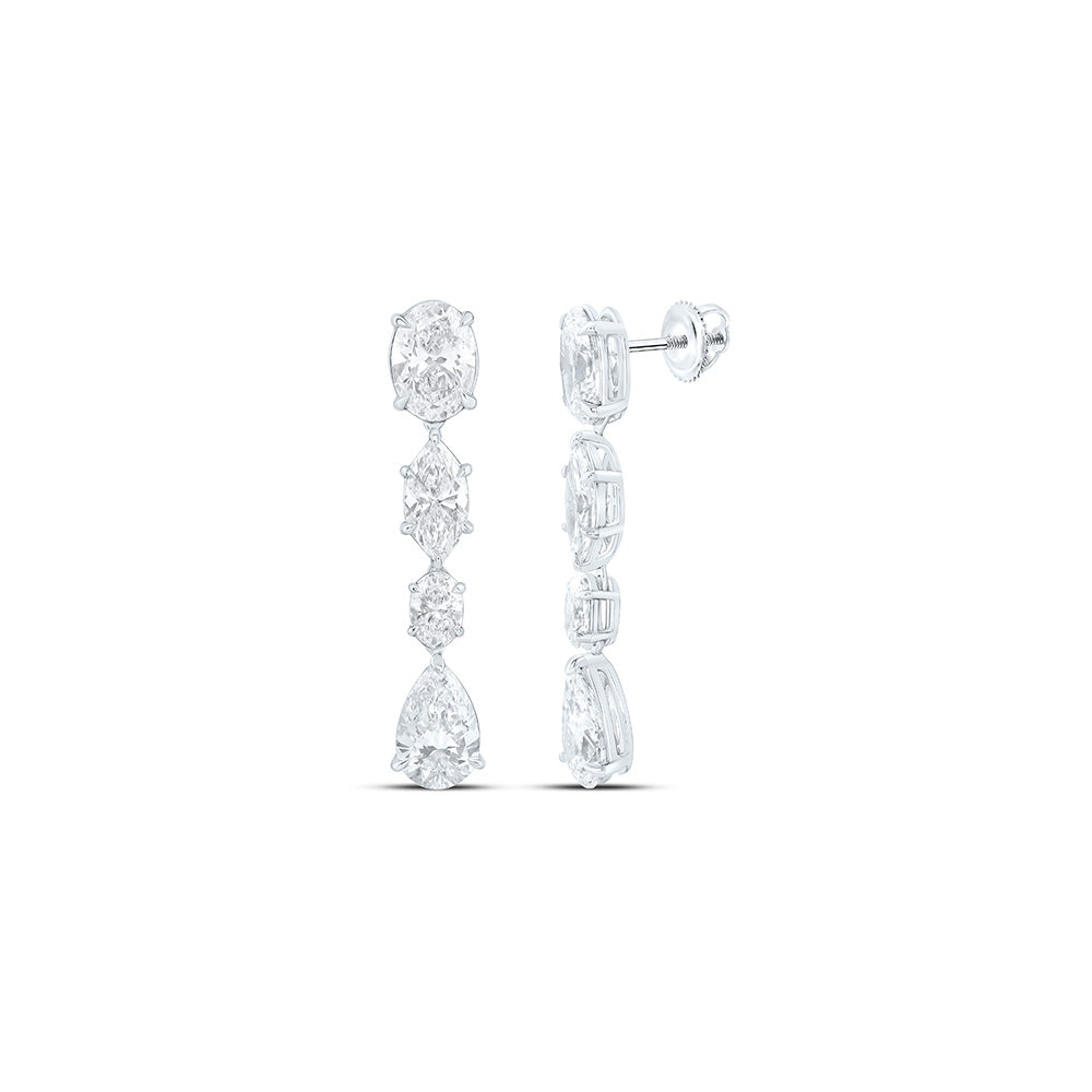 14K Yellow Or White Gold 5 5/8 Cttw Lab Grown Diamond Fashion Dangling Earring