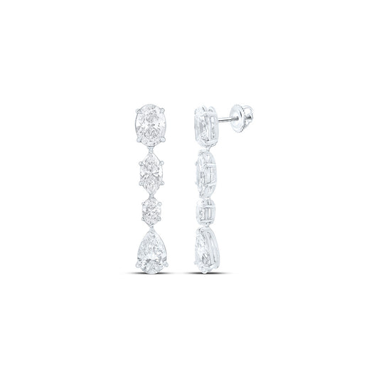 14K Yellow Or White Gold 5 5/8 Cttw Lab Grown Diamond Fashion Dangling Earring