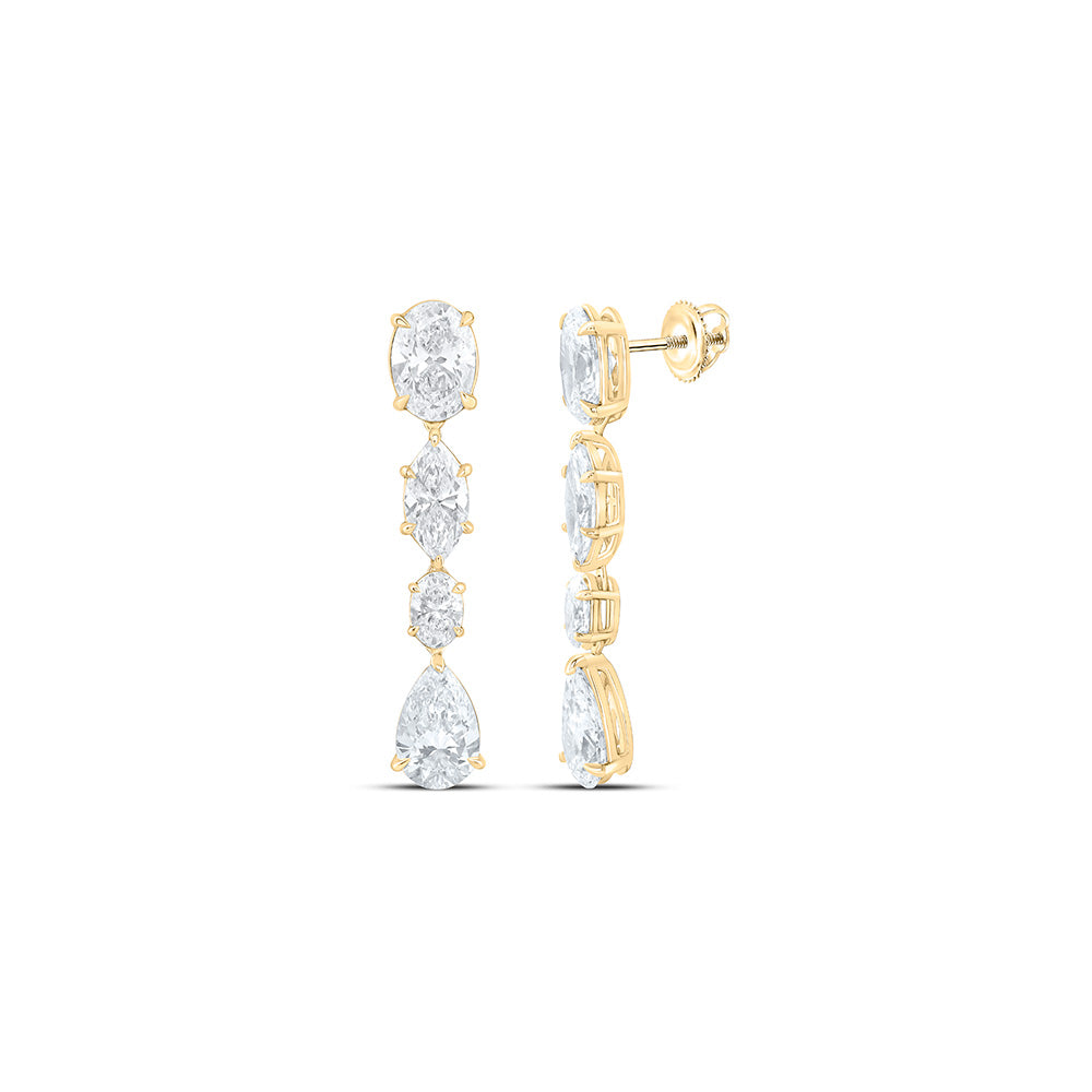 14K Yellow Or White Gold 5 5/8 Cttw Lab Grown Diamond Fashion Dangling Earring