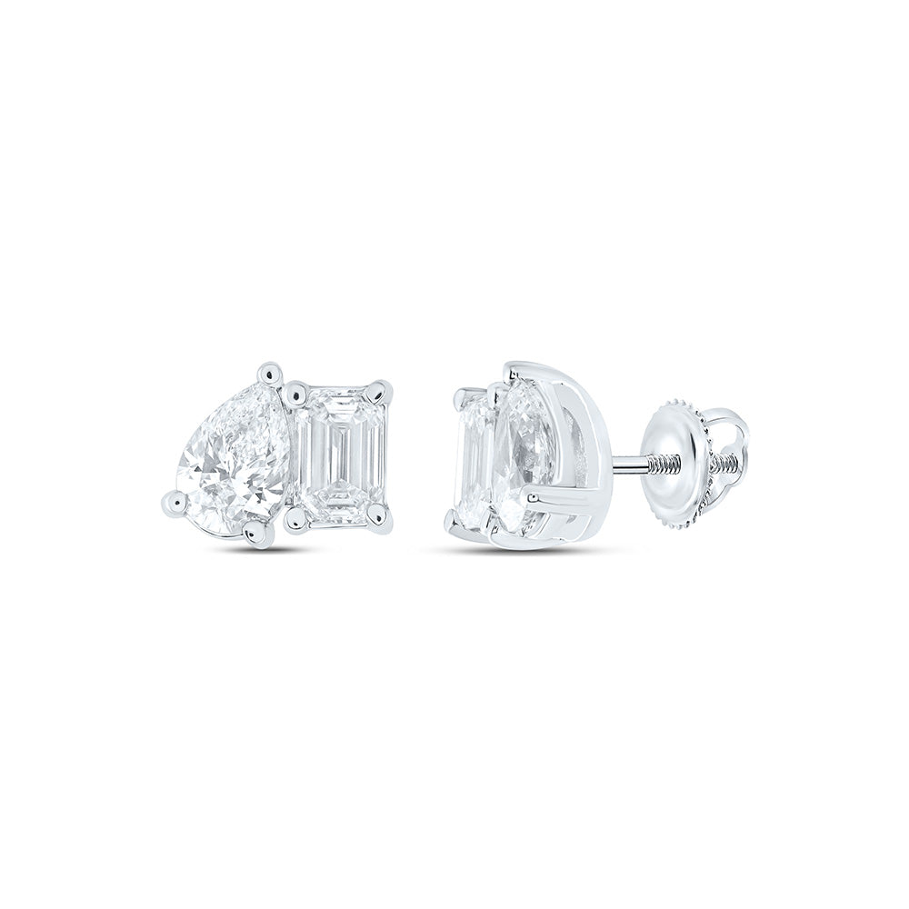 14K Yellow Or White Gold 2 Cttw Lab Grown Diamond Fashion Earring