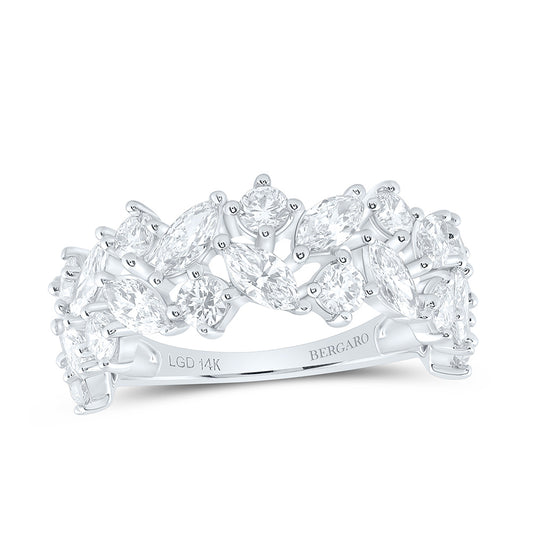 14K Yellow Or White Gold 2 Cttw Lab Grown Diamond Fashion Band