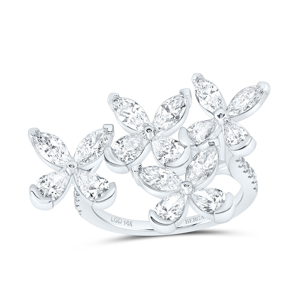 14K Yellow Or White Gold 2 3/8 Cttw Lab Grown Diamond Fashion Ring