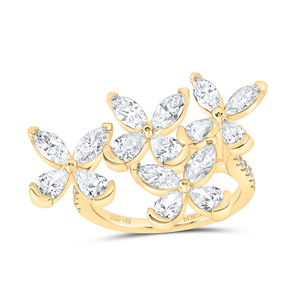 14K Yellow Or White Gold 2 3/8 Cttw Lab Grown Diamond Fashion Ring