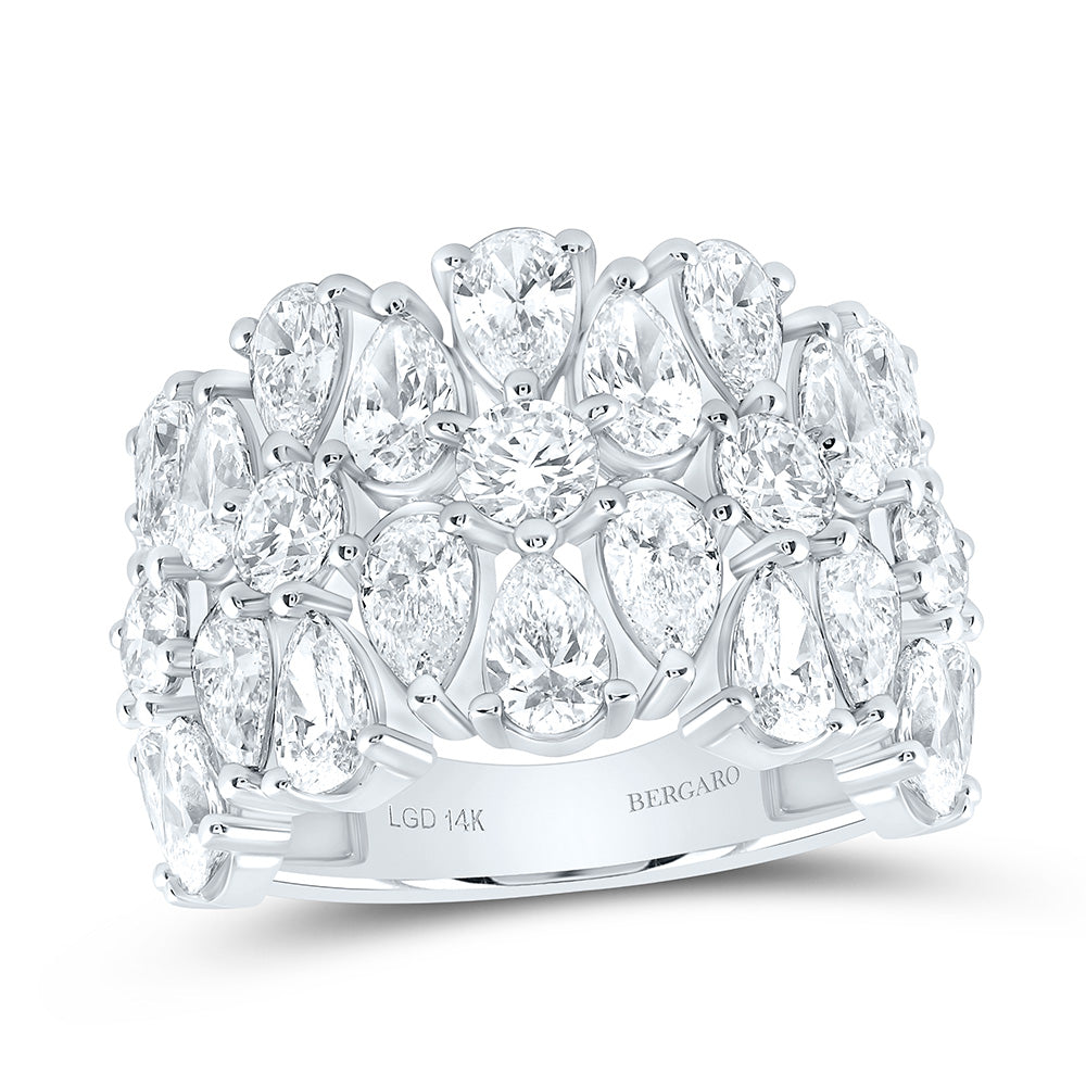 14K Yellow Or White Gold 4 3/4 Cttw Lab Grown Diamond Fashion Band