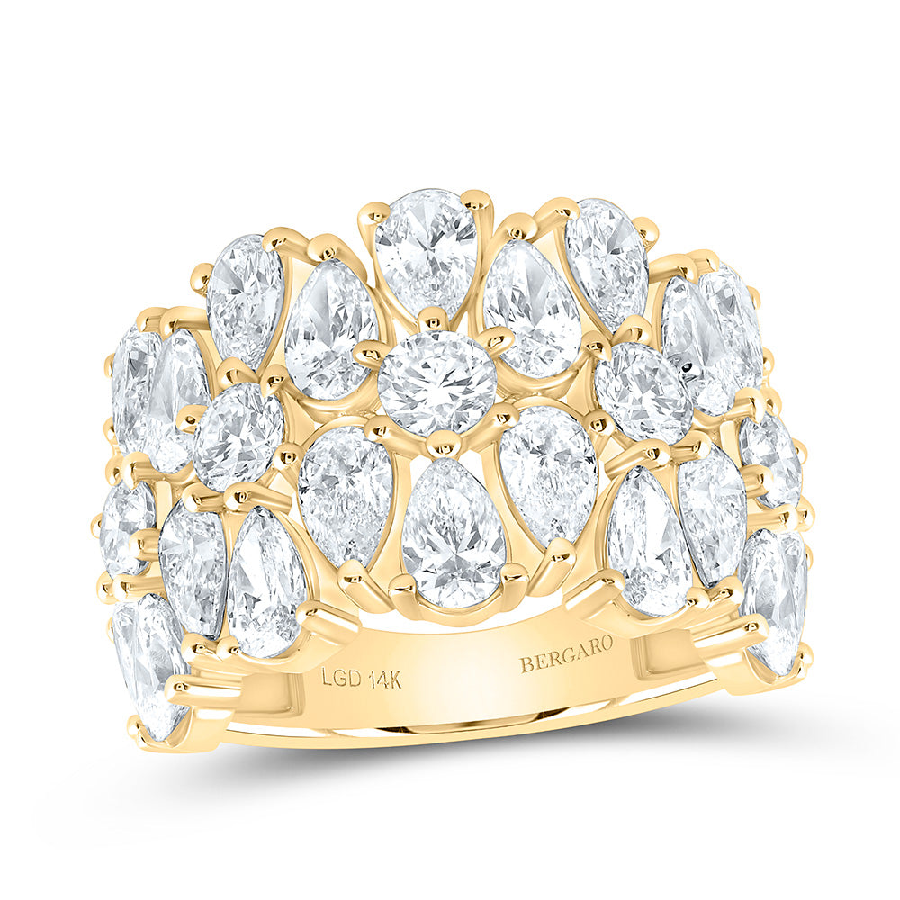 14K Yellow Or White Gold 4 3/4 Cttw Lab Grown Diamond Fashion Band